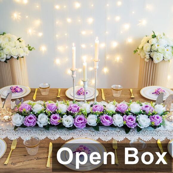 BLOSMON 10 Piece Silk Floral Arrangement Centerpieces - Picture 1 of 8